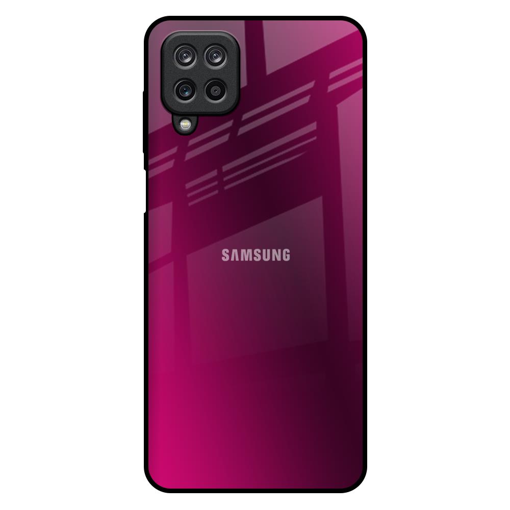 Pink Burst Samsung Galaxy M12 Glass Back Cover Online