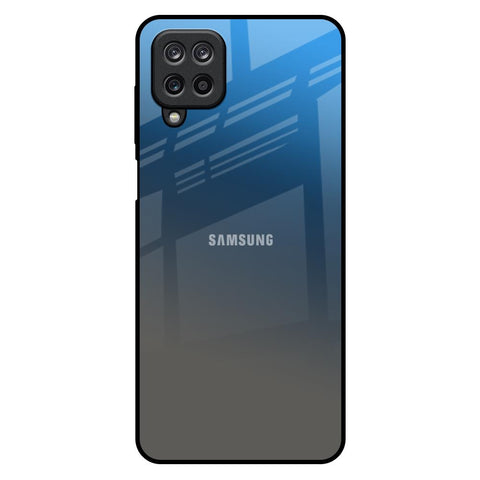 Blue Grey Ombre Samsung Galaxy M12 Glass Back Cover Online
