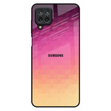 Geometric Pink Diamond Samsung Galaxy M12 Glass Back Cover Online