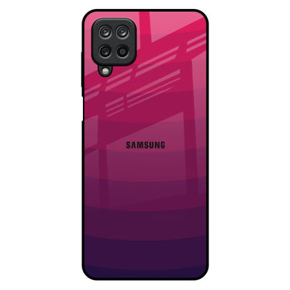 Wavy Pink Pattern Samsung Galaxy M12 Glass Back Cover Online