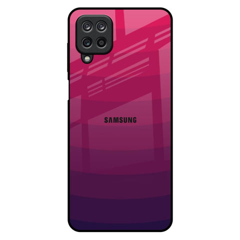 Wavy Pink Pattern Samsung Galaxy M12 Glass Back Cover Online