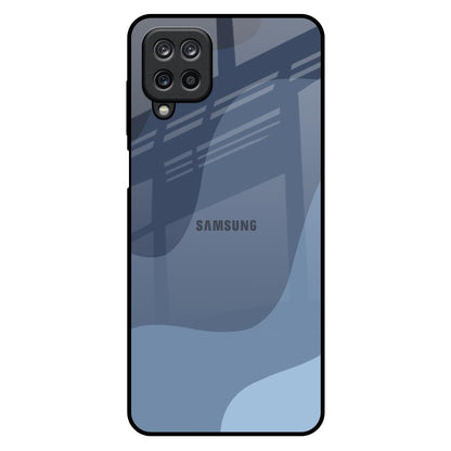 Navy Blue Ombre Samsung Galaxy M12 Glass Back Cover Online