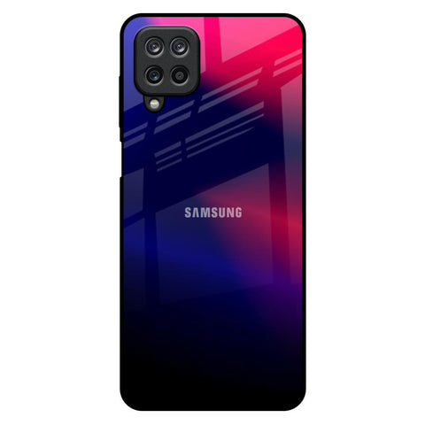Blue Ombre Samsung Galaxy M12 Glass Back Cover Online