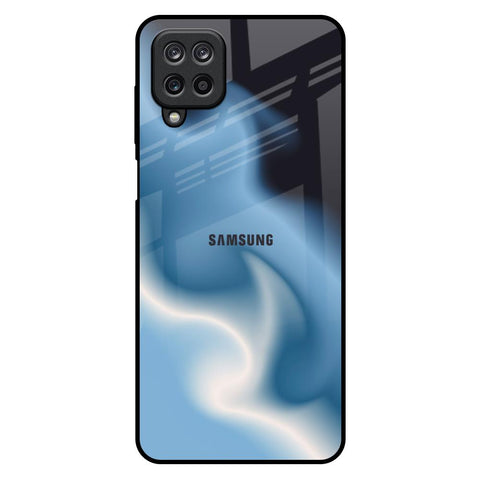 Blue Waves Samsung Galaxy M12 Glass Back Cover Online