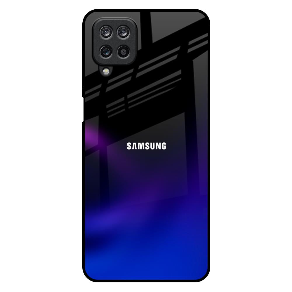 Black Onyx Samsung Galaxy M12 Glass Back Cover Online