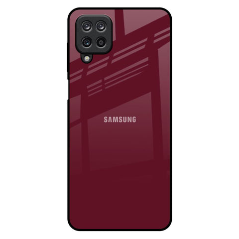 Classic Burgundy Samsung Galaxy M12 Glass Back Cover Online