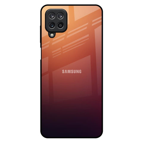 Sunset Background Samsung Galaxy M12 Glass Back Cover Online