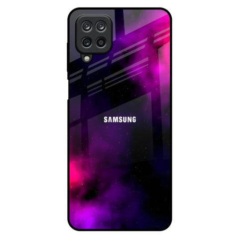 Pink Galaxy Samsung Galaxy M12 Glass Back Cover Online