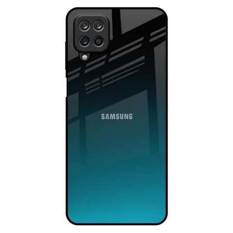 Ultramarine Samsung Galaxy M12 Glass Back Cover Online