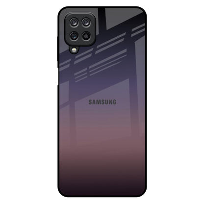 Grey Ombre Samsung Galaxy M12 Glass Back Cover Online