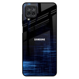 Blue Scratch Samsung Galaxy M12 Glass Back Cover Online