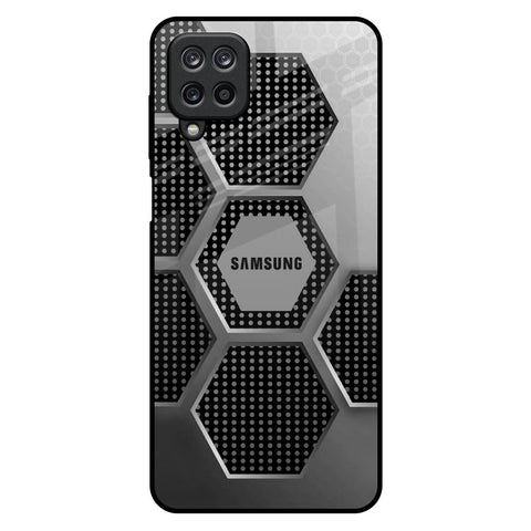 Hexagon Style Samsung Galaxy M12 Glass Back Cover Online