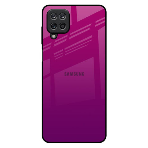 Magenta Gradient Samsung Galaxy M12 Glass Back Cover Online