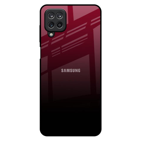 Wine Red Samsung Galaxy M12 Glass Back Cover Online