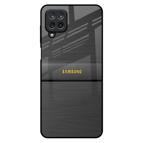 Grey Metallic Glass Samsung Galaxy M12 Glass Back Cover Online