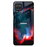 Brush Art Samsung Galaxy M12 Glass Back Cover Online