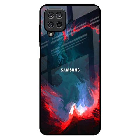 Brush Art Samsung Galaxy M12 Glass Back Cover Online