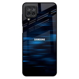 Blue Rough Abstract Samsung Galaxy M12 Glass Back Cover Online
