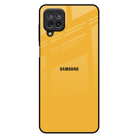 Fluorescent Yellow Samsung Galaxy M12 Glass Back Cover Online
