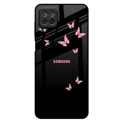 Fly Butterfly Samsung Galaxy M12 Glass Back Cover Online
