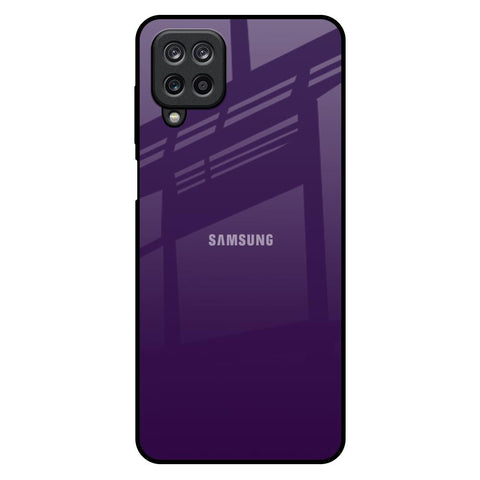 Dark Purple Samsung Galaxy M12 Glass Back Cover Online