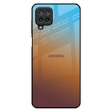 Rich Brown Samsung Galaxy M12 Glass Back Cover Online