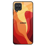 Magma Color Pattern Samsung Galaxy M12 Glass Back Cover Online