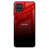 Maroon Faded Samsung Galaxy M12 Glass Back Cover Online