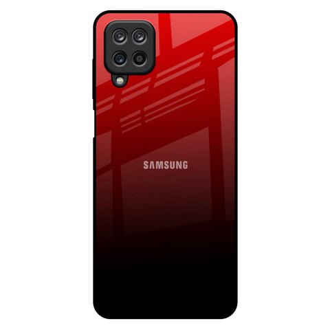 Maroon Faded Samsung Galaxy M12 Glass Back Cover Online