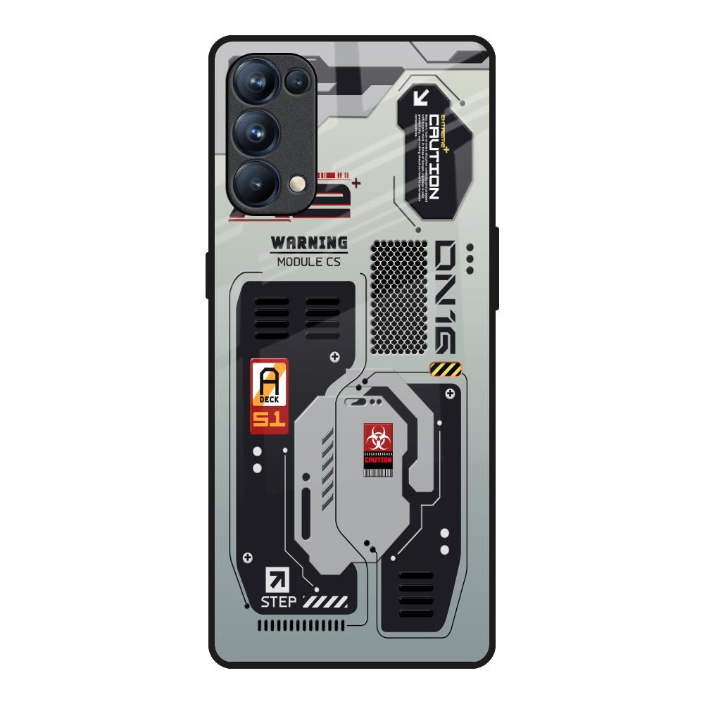 Techno Vibes Oppo Reno5 Pro Glass Back Cover Online