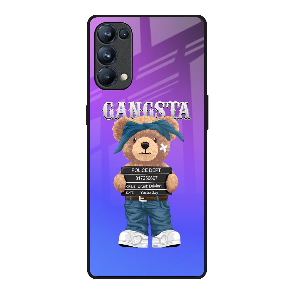 Gangsta Bear Oppo Reno5 Pro Glass Back Cover Online