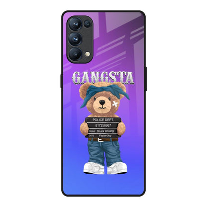 Gangsta Bear Oppo Reno5 Pro Glass Back Cover Online