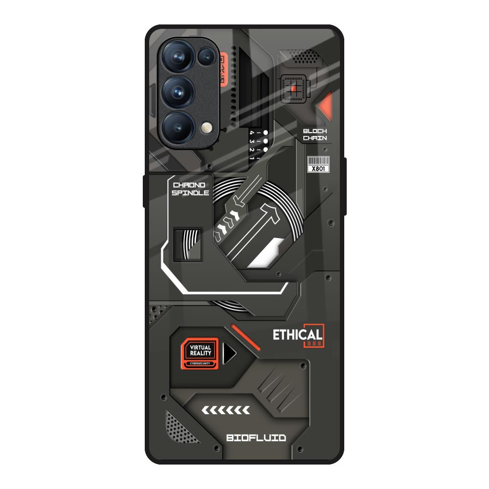 Tech Aesthetics Oppo Reno5 Pro Glass Back Cover Online