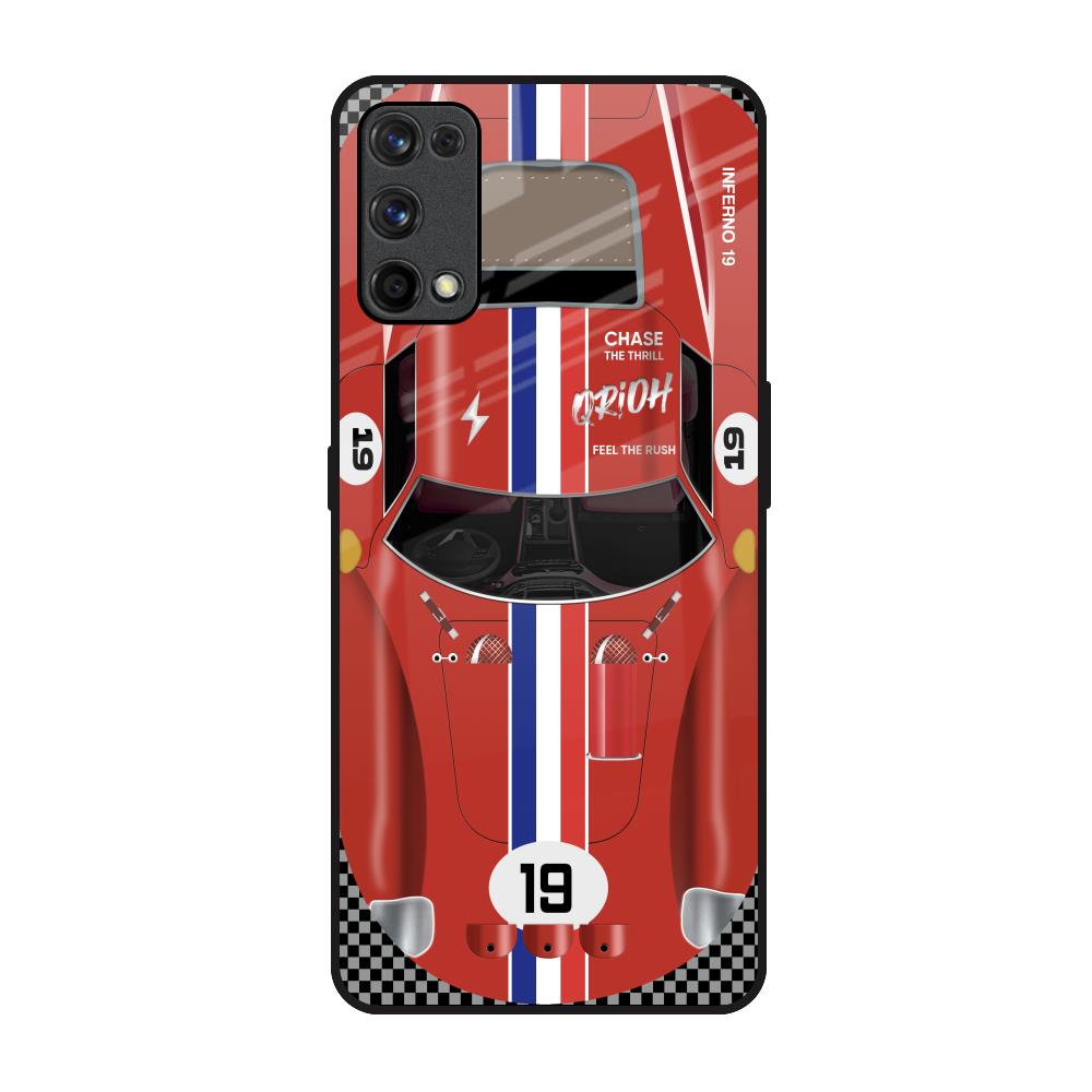 Racing Vintage Realme X7 Pro Glass Back Cover Online