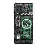 Green Camo Circuit Samsung Galaxy F62 Glass Back Cover Online