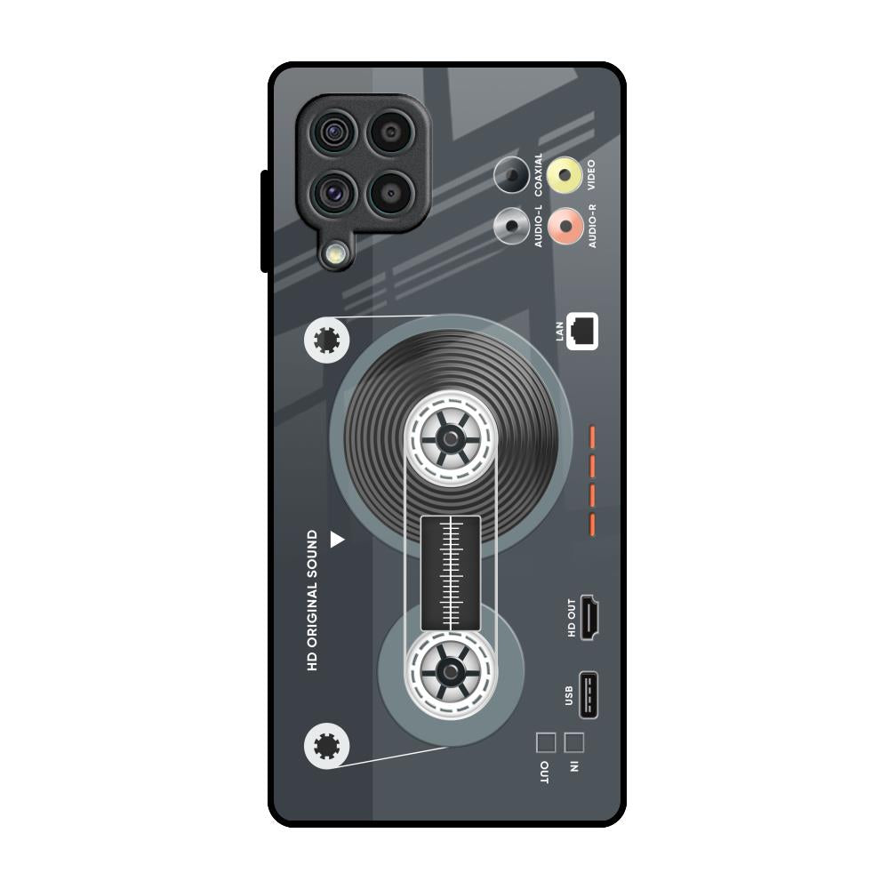 Retro Recorder Samsung Galaxy F62 Glass Back Cover Online