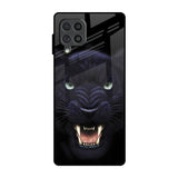 Angry Black Leopard Samsung Galaxy F62 Glass Back Cover Online