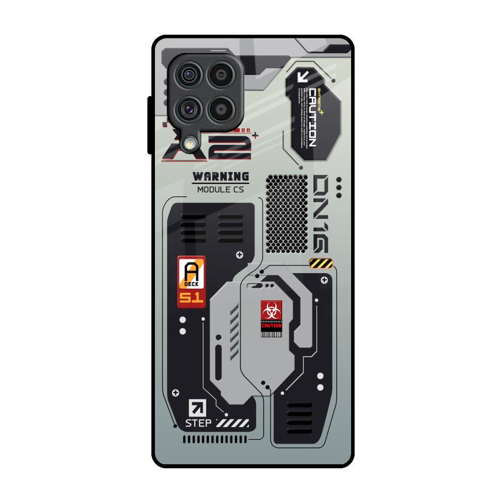 Techno Vibes Samsung Galaxy F62 Glass Back Cover Online