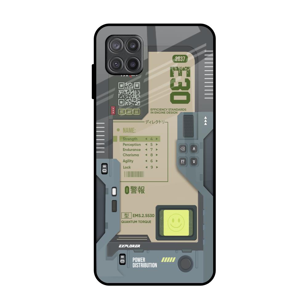 Art Station Samsung Galaxy A12 Glass Back Cover Online