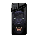 Angry Black Leopard Samsung Galaxy A12 Glass Back Cover Online