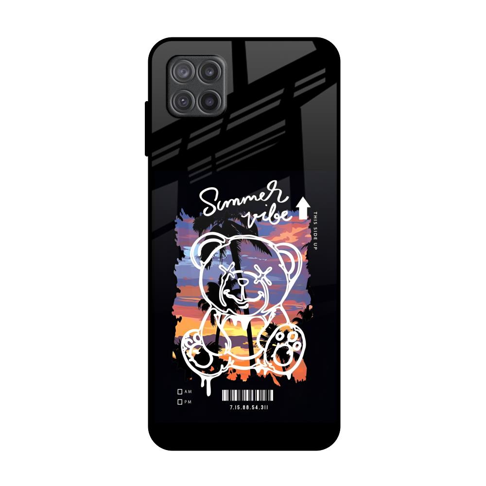 Summer Vibe Samsung Galaxy A12 Glass Back Cover Online