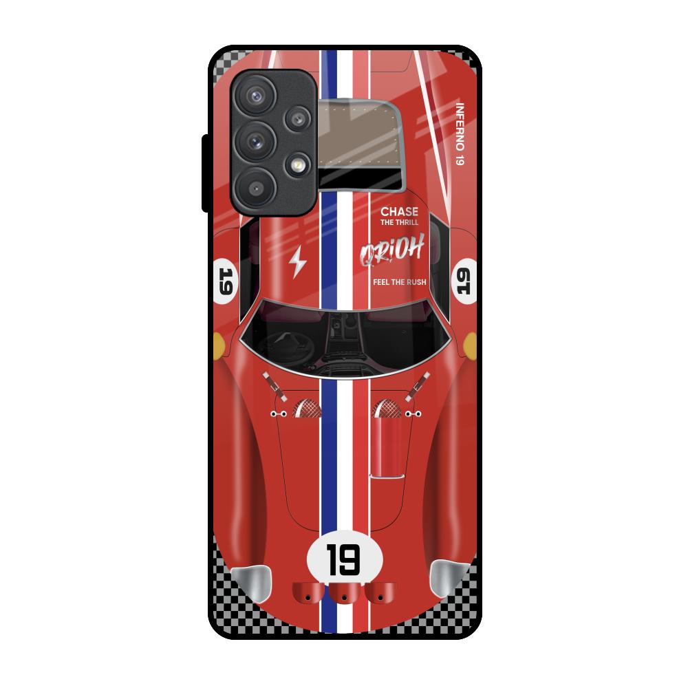 Racing Vintage Samsung Galaxy A32 Glass Back Cover Online