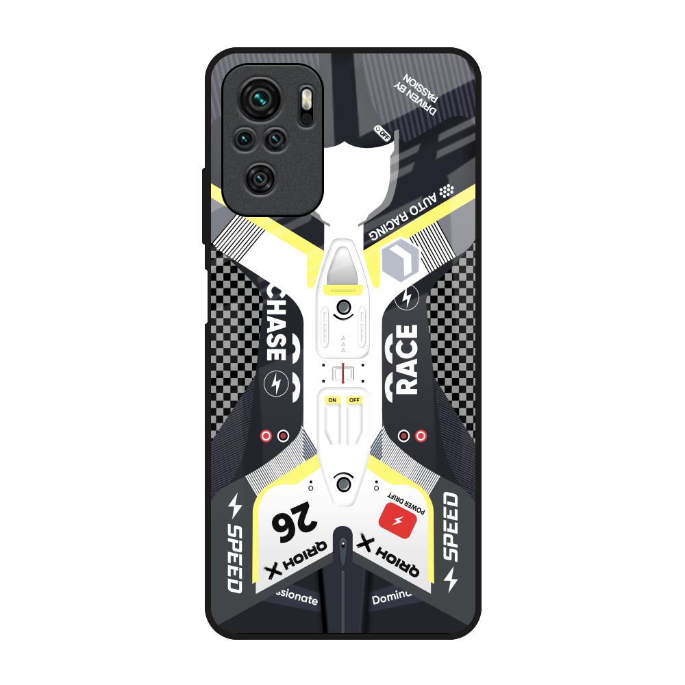 Car Enthusiast Redmi Note 10 Glass Back Cover Online