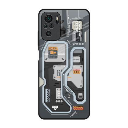 Retro Futuristic Redmi Note 10 Glass Back Cover Online