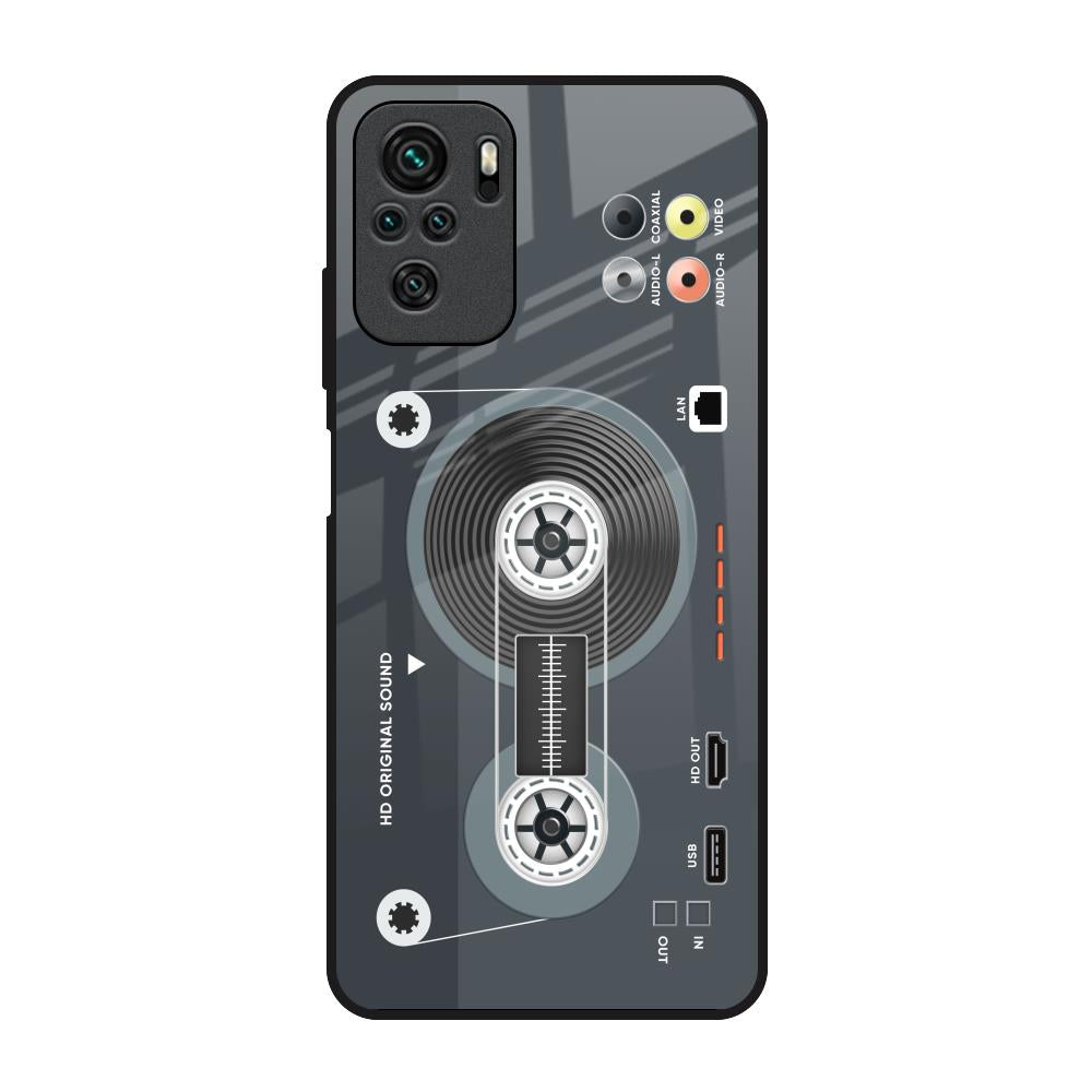 Retro Recorder Redmi Note 10 Glass Back Cover Online