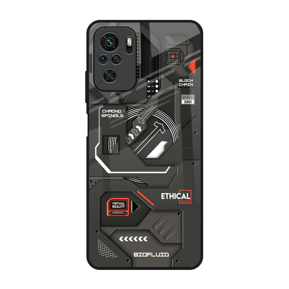 Tech Aesthetics Redmi Note 10 Glass Back Cover Online