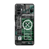 Green Camo Circuit Redmi Note 10 Pro Max Glass Back Cover Online