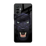 Angry Black Leopard Redmi Note 10 Pro Max Glass Back Cover Online