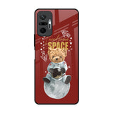 Astronaut Bear Redmi Note 10 Pro Max Glass Back Cover Online