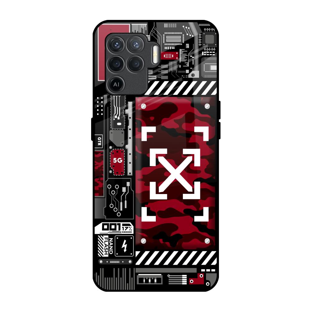 Technology Art Oppo F19 Pro Glass Back Cover Online